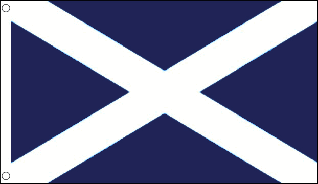 Flagmania St Andrews (Navy Blue) 3ft x 2ft Nylon Flag on white background