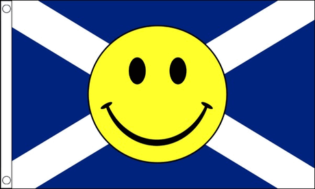 Flagmania St Andrews Smiley Face 8ft x 5ft polyester flag