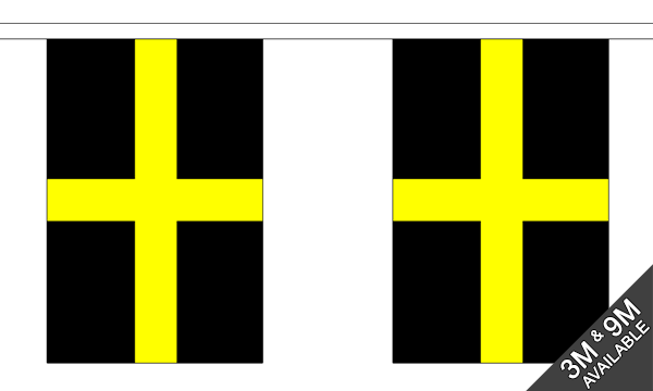 St Davids 3 metre bunting, 10 flags - Flagmania