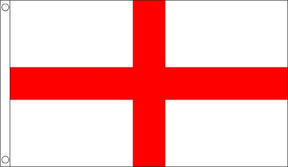 Flagmania St George (England) 3ft x 2ft Nylon Flag on white background