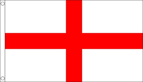 Flagmania St George (England) 3ft x 2ft Nylon Flag on white background