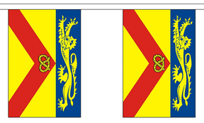 Flagmania Staffordshire Old (With Crest) Bunting, 9 metre bunting