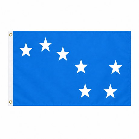 Starry Plough Light Blue flag with seven white five-pointed stars on a light blue background