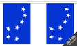 Starry Plough Royal Blue 3 metre bunting, 10 flags - Flagmania
