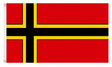 Stauffenberg German Resistance flag with black and gold cross on red, 5ft x 3ft