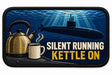 Silent Running Kettle On embroidered patch design preview - 120mm