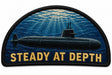Steady At Depth embroidered patch design preview - 110mm