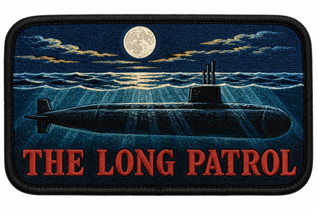 The Long Patrol embroidered patch design preview - 120mm