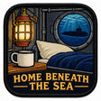 Home Beneath The Sea embroidered patch design preview - 120mm