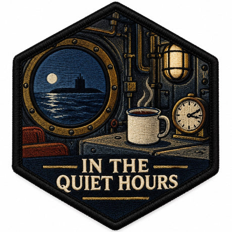 In The Quiet Hours embroidered patch design preview - 110mm