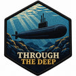 Through The Deep embroidered patch design preview - 110mm