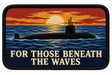 For Those Beneath The Waves embroidered patch design preview - 130mm