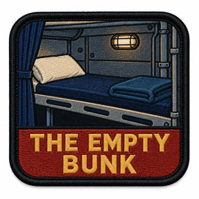 The Empty Bunk embroidered patch design preview - 110mm