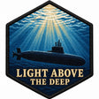Light Above The Deep embroidered patch design preview - 120mm