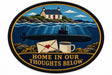 Home In Our Thoughts Below embroidered patch design preview - 130mm