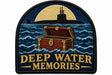 Deep Water Memories embroidered patch design preview - 110mm