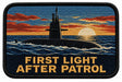 First Light After Patrol embroidered patch design preview - 130mm