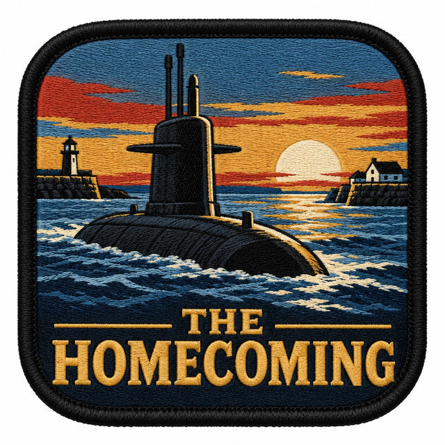 The Homecoming embroidered patch design preview - 130mm