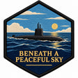 Beneath A Peaceful Sky embroidered patch design preview - 130mm