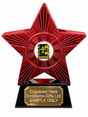 Red Superstar Bible Reading Resin Trophy 140 x 125mm (A1) with small Bible Reading centre