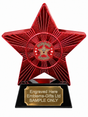 Red Superstar School Choir Resin Trophy 140 x 125mm (A1) with small School Choir centre