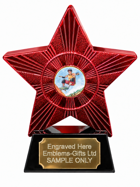 Red Superstar Skateboarding Resin Trophy 140 x 125mm (A1) with small Skateboarding centre