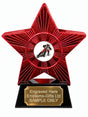 Red Superstar Speedway Rider Resin Trophy 140 x 125mm (A12)