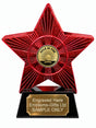 Red Superstar Golf Hole in One Resin Trophy 140 x 125mm (A12)