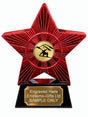 Red Superstar Snowboarding Resin Trophy 140 x 125mm (A13)