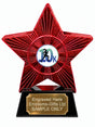 Red Superstar 10K Runner Resin Trophy 140 x 125mm (A13)