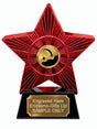 Red Superstar Paragliding Gold Resin Trophy 140 x 125mm (A15)