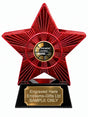 Red Superstar Retirement Loading Resin Trophy 140 x 125mm (A15)