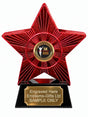 Red Superstar 5K Run Finish Resin Trophy 140 x 125mm (A15)
