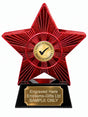 Red Superstar Perfect Attendance Resin Trophy 140 x 125mm (A15)