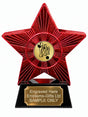 Red Superstar Table Football Resin Trophy 140 x 125mm (A16)