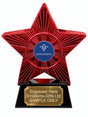 Red Superstar Explorers Resin Trophy 140 x 125mm (A16)