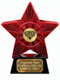 Red Superstar Super Teacher Resin Trophy 140 x 125mm (A16)