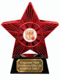 Red Superstar Skittles Resin Trophy 140 x 125mm (A16)