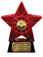 Red Superstar Best Teacher Apple Resin Trophy 140 x 125mm (A16)
