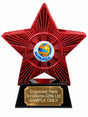 Red Superstar Water Polo Resin Trophy 140 x 125mm (A16)