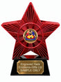Red Superstar Wrestling Colour Resin Trophy 140 x 125mm (A16)