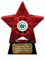 Red Superstar World's Best Grandma Globe Resin Trophy 140 x 125mm (A17)