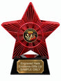 Red Superstar Male Darts Congratulations 180 Resin Trophy 140 x 125mm (A26)