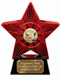 Red Superstar Rugby Try Resin Trophy 140 x 125mm (A3)