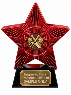 Red Superstar Gardening Bronze Resin Trophy 140 x 125mm (A3)
