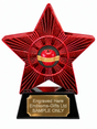 Red Superstar Slimming Apple and Tape Measure Resin Trophy 140 x 125mm (A3)