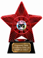 Red Superstar Eat Sleep Gaming Resin Trophy 140 x 125mm (A3)