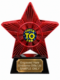 Red Superstar Couch to 10K Resin Trophy 140 x 125mm (A3)
