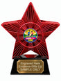 Red Superstar Mixed Couch to 10K Resin Trophy 140 x 125mm (A31)