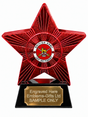 Red Superstar British Army Lest We Forget Resin Trophy 140 x 125mm (A4)